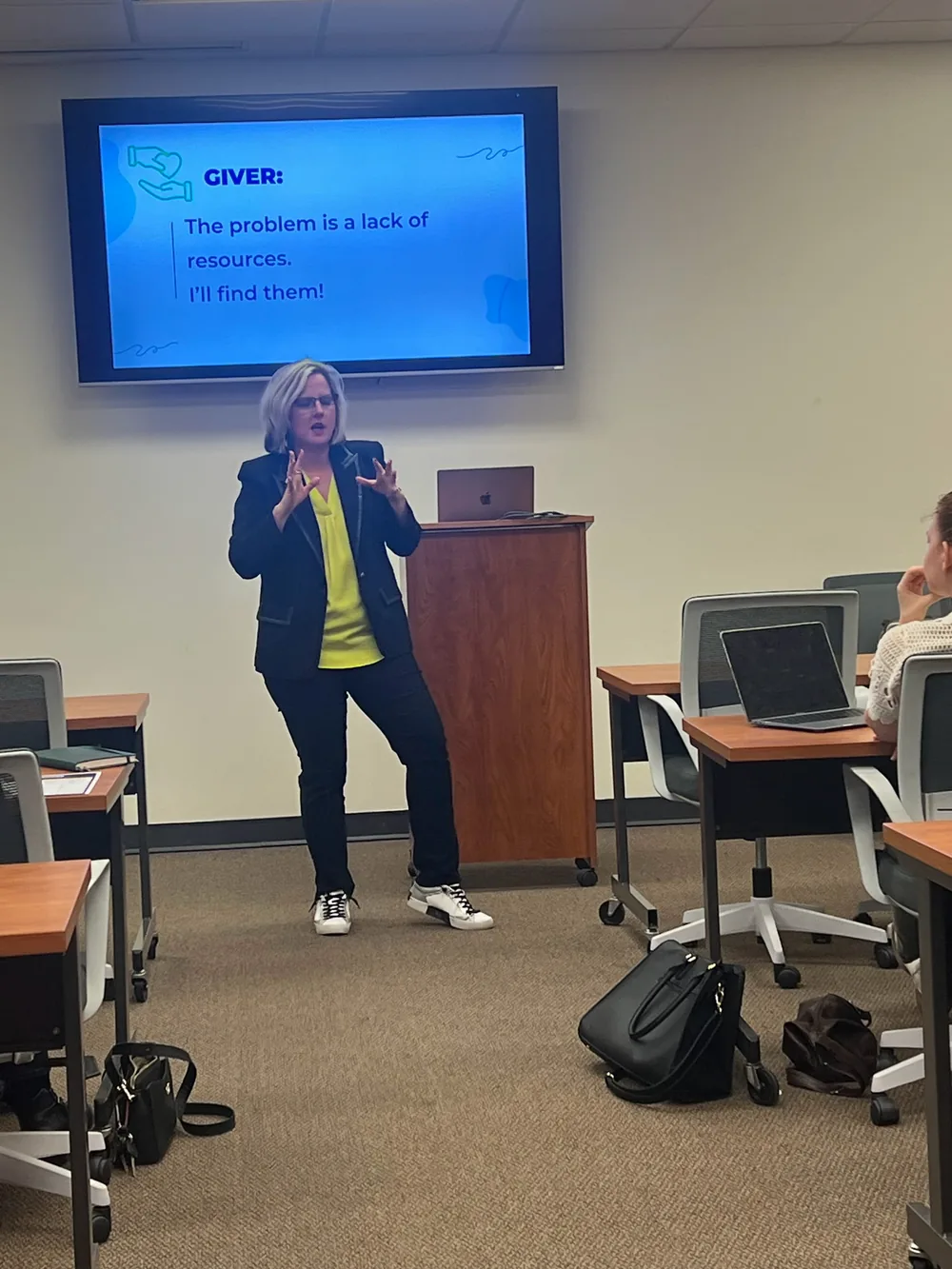 Kim Gilson teaching